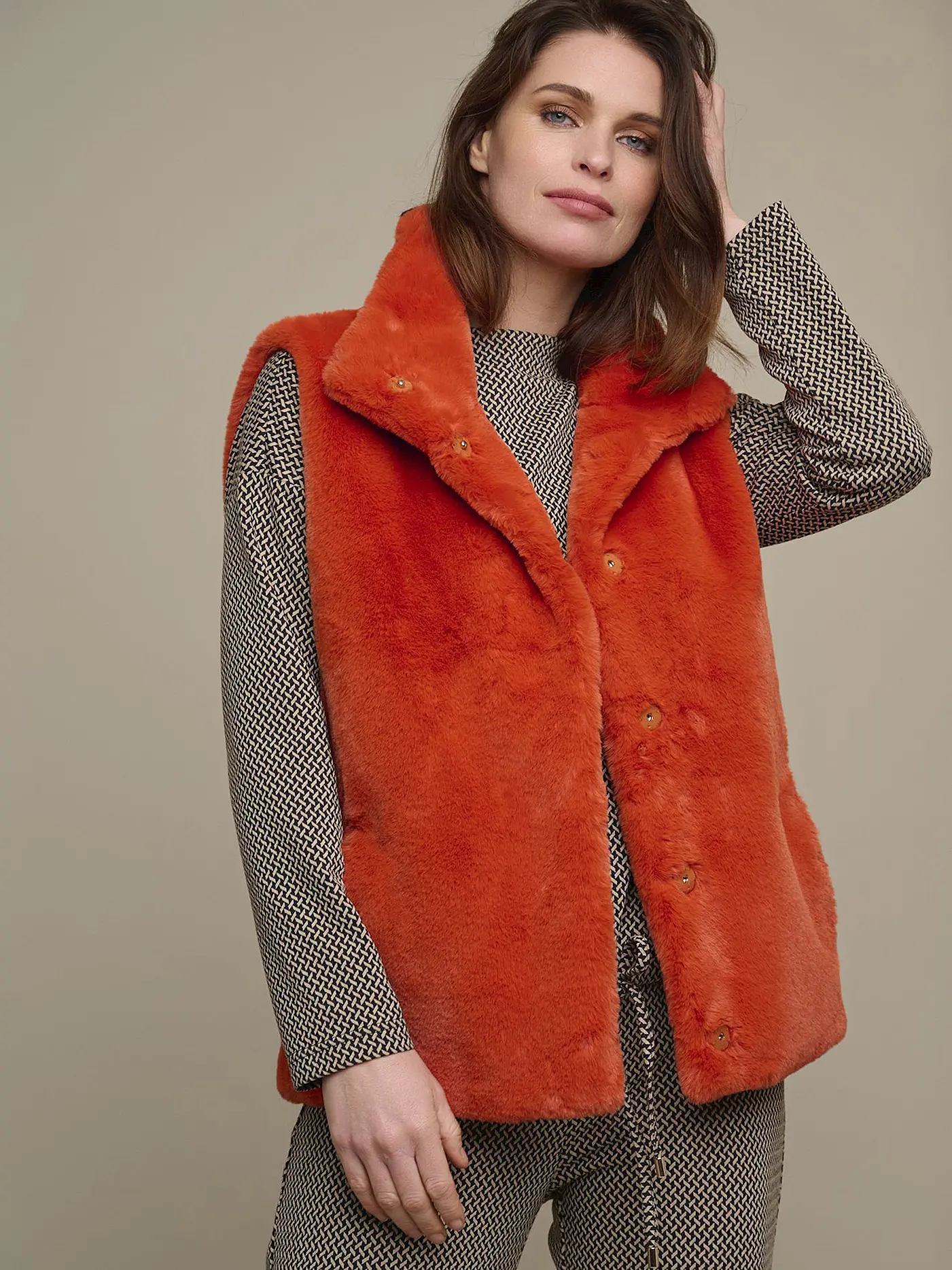 RINO&PELLE | Gilet in Pelzoptik LISON | 